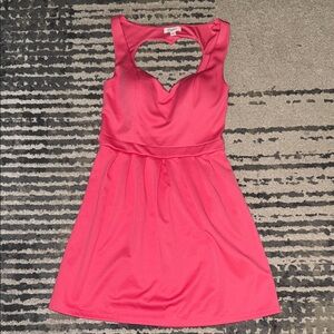 Candie's Hot Pink Heart Backless Dress
